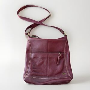 The Sak Mulberry Leather Purse Crossbody Adjustable Bag